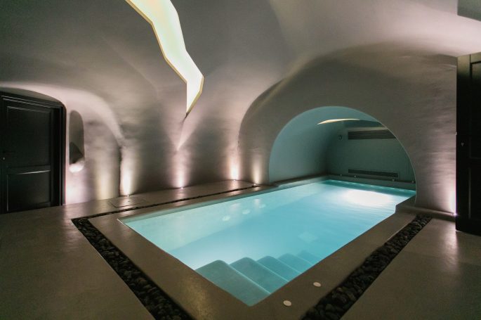 santorini villa with private pool